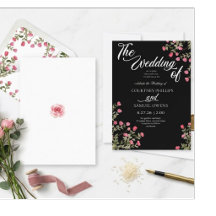 Convite de Casamento Botânico Aquarela