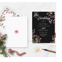Convite de Casamento Botânico Aquarela