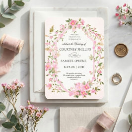 Convite de Casamento Botânico Aquarela
