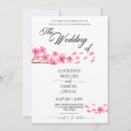 Convite de Casamento Botânico Aquarela