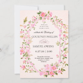 Convite de Casamento Botânico Aquarela