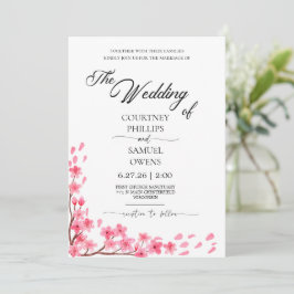 Convite de Casamento Botânico Aquarela