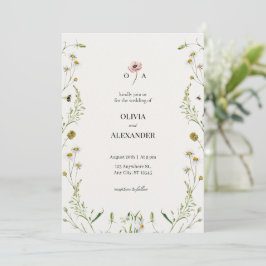 Convite de Casamento Botânico Luxuoso
