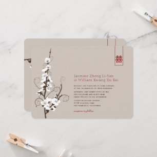 Convite de casamento branco dos redemoinhos de