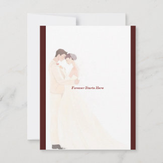 Convite de Casamento Burgundy Elegante