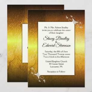 Convite de Casamento Bursting Yellow Haze
