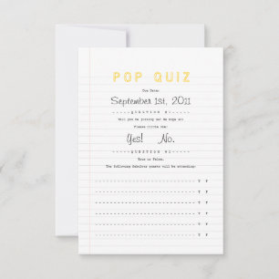 Convite de Casamento Caderno RSVP