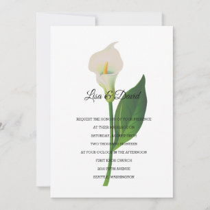 Convite De Casamento-Cala Lily