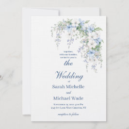 Convite de Casamento Caligrafia Glória da Manhã Az