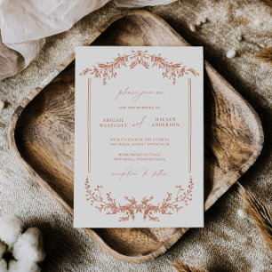 Convite de Casamento Carta de Convite de Cottage d