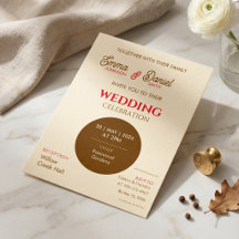Convite de Casamento Cartão de Romance Clássico