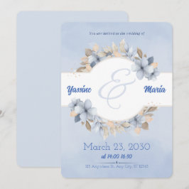 Convite de Casamento Cartão Save the Date