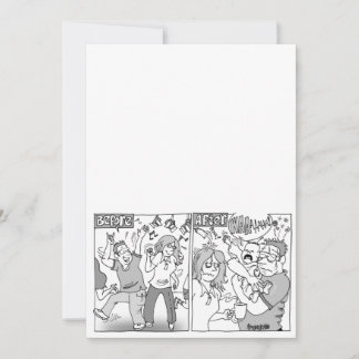 Convite de Casamento Cartoon Personalizável