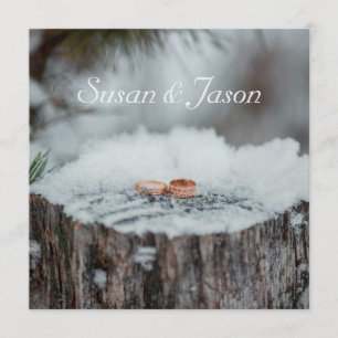 Convite de casamento — Casamento no inverno