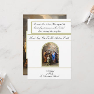 Convite de Casamento Católico Tradicional Maria