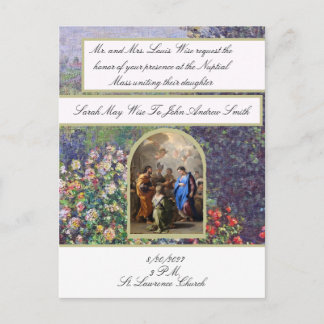 Convite de Casamento Católico Tradicional Maria