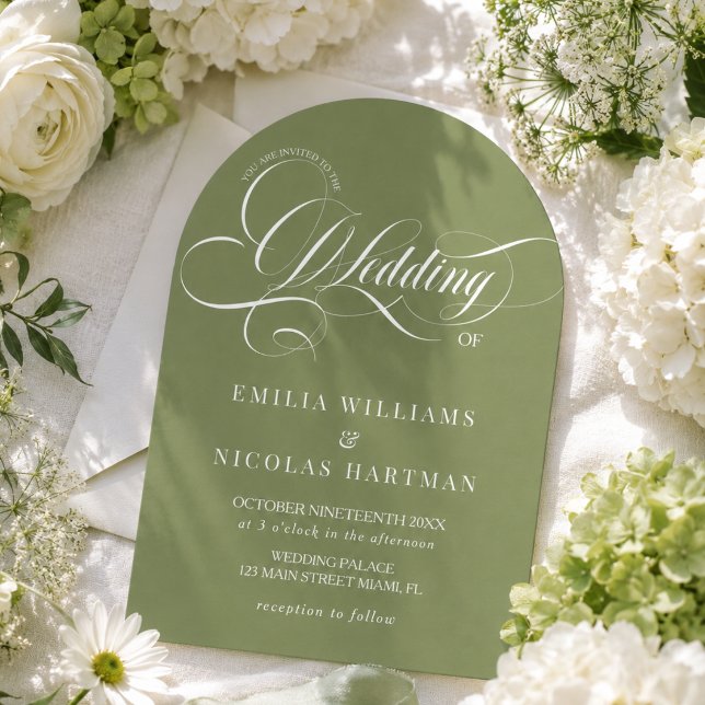 Convite de Casamento Citrus Green All In One (Criador carregado)