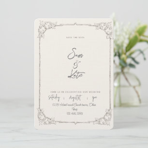Convite de casamento Clássico