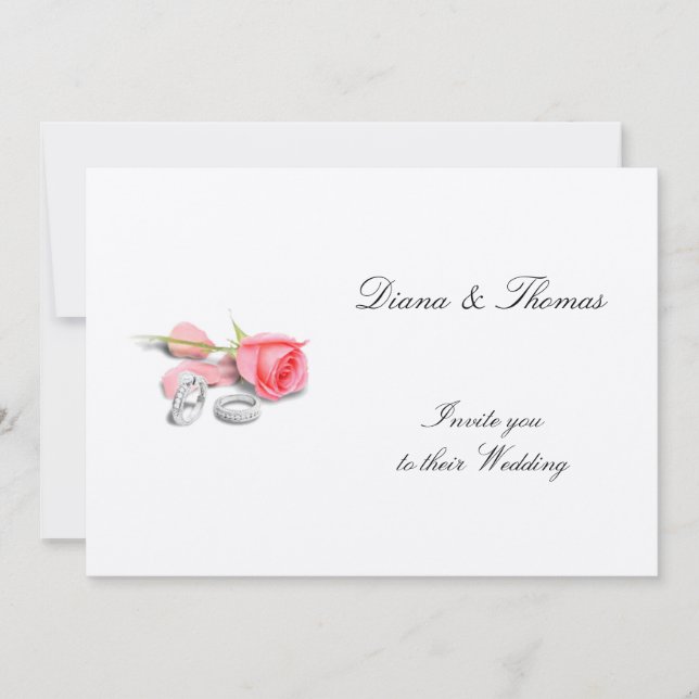 Convite de Casamento Clássico (Frente)