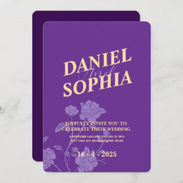 Convite de casamento clássico