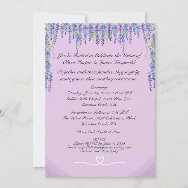 Convite de Casamento Clássico (Frente)