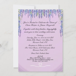 Convite de Casamento Clássico