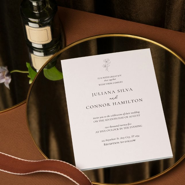 Convite de casamento clássico de moeda antiga (Criador carregado)