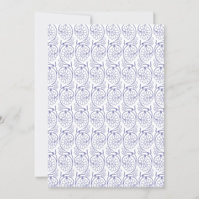 Convite de Casamento Clássico | Desi em Inglês Edi (Frente)