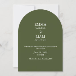 Convite de casamento clássico elegante moderno