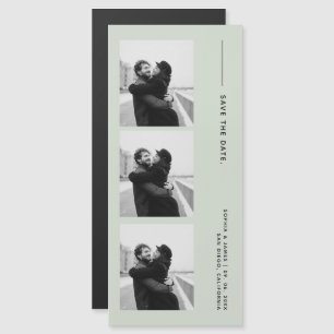 Convite de casamento clássico em tira magnética