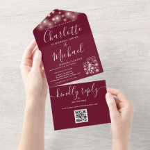 Convite de Casamento Código QR em Jarros de Pedra 