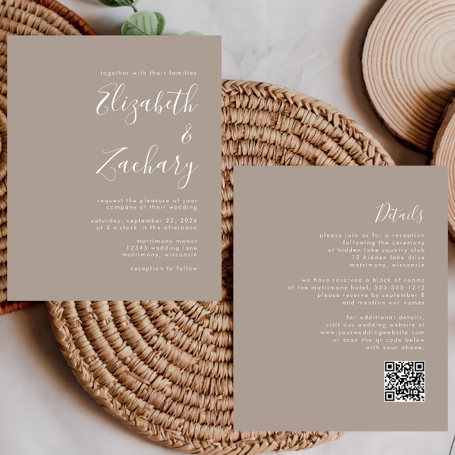 Convite de Casamento Código QR Script Orçamento Be (Criador carregado)