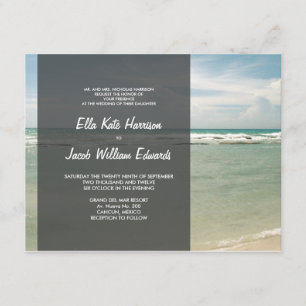 Convite de Casamento // Coleção de Praia Moderna