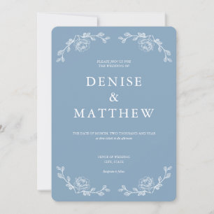 Convite de Casamento Colorido do Lago Glaciar