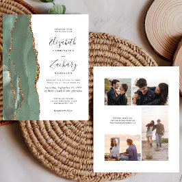 Convite de Casamento com 4 Fotos Orçamento Sage Ve
