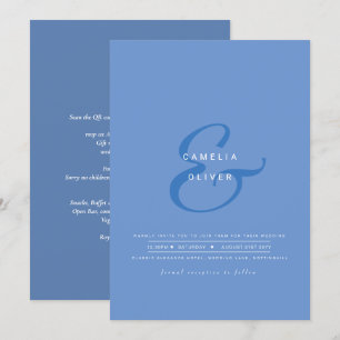 Convite de Casamento com Ampersand Moderno e Códig