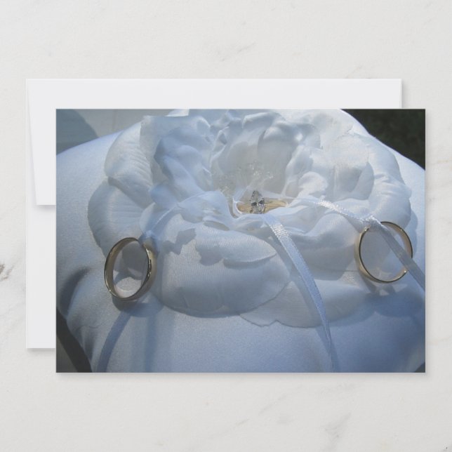 Convite de Casamento com Anéis (Frente)