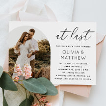 Convite de Casamento com Arco e Código QR | At Las