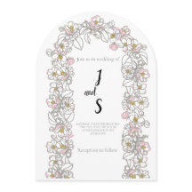 Convite de Casamento com Arco Moderno | Estética E