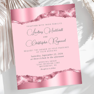 Convite de Casamento com Azulejos Espelhados e Fol