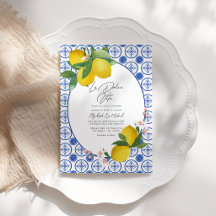 Convite de Casamento com Azulejos Italianos de Lim