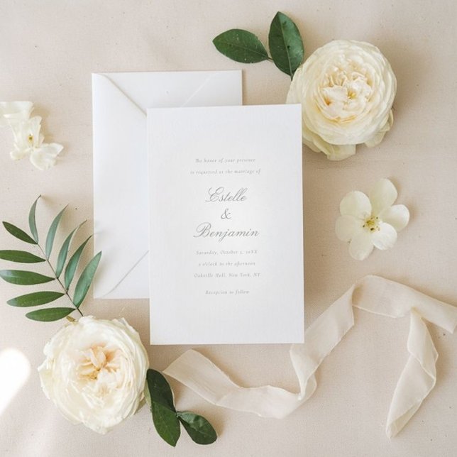 Convite de Casamento com Caligrafia Minimalista El (Criador carregado)
