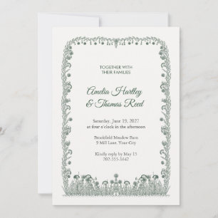 Convite de Casamento com Caneta Pastoral Campainha