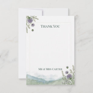 Convite de Casamento com Cardo das Terras Altas Es