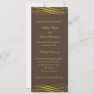 Convite de Casamento com Chocolate e Fitas Dourada