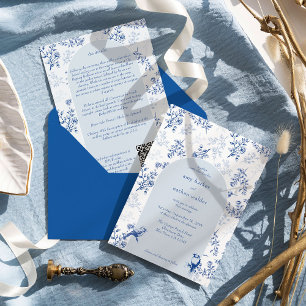 Convite de Casamento com Código QR e Detalhes Flor