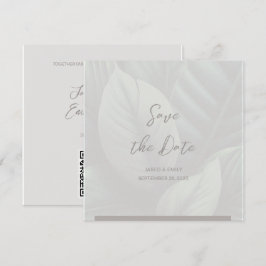 Convite de Casamento com Código QR para Salvar a D