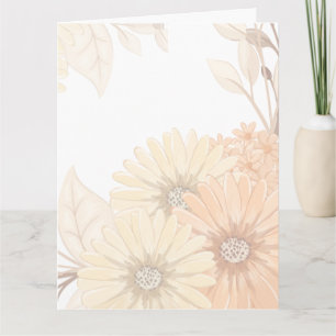Convite de Casamento com Desenho Floral Pastel