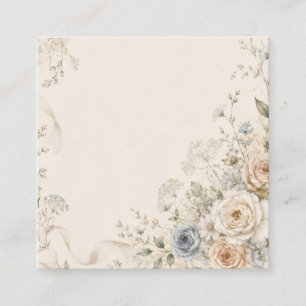 Convite de Casamento com Detalhes Florais Elegante