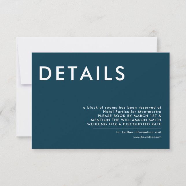 Convite de Casamento com Detalhes Mínimos (Frente)
